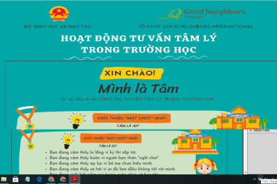 TỜ RƠI HOẠT ĐỘNG TƯ VẤN TÂM LÝ TRONG TRƯỜNG HỌC